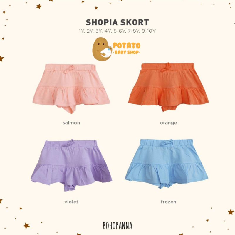 Bohopanna Sophia Skort 1th s/d 8th - Rok Boho Baby