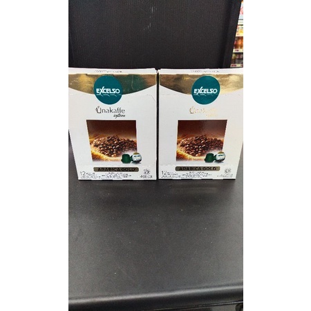 

excelso 100% kopi murni yang di kemas dalam bentuk kapsul variant arabica gold