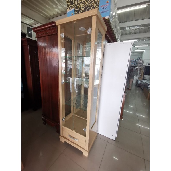 Pajangan kristal lemari hias 2 lintu MINI lemari kaca partisi lemari sudut pajangan Exclusive