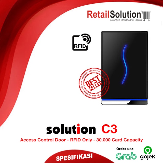 Mesin Absensi Access Door Control Pintu Kartu RFID - Solution C3