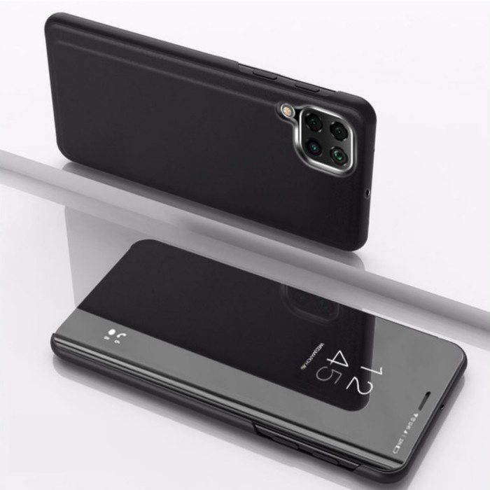 Casing Samsung M12 Flip Soft Case Mirror ClearFlip Cover Mirror