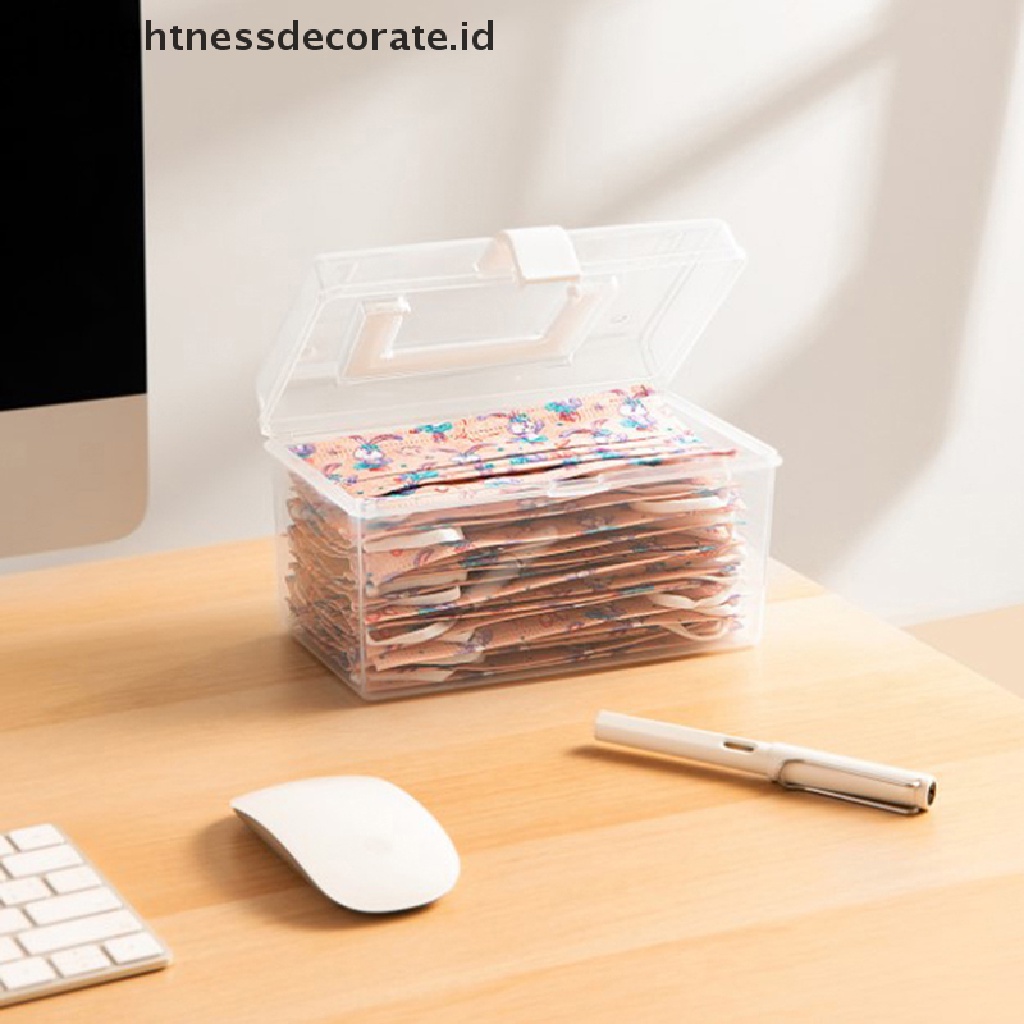 [Birth] Desk Organizer Tempat Kotak Penyimpanan Masker Holder Dengan Handle Household Serba Serbi Box [ID]