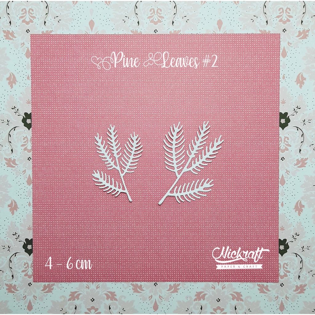 

PINE LEAVES #2- HIASAN SCRAPBOOK JOURNALING JURNAL DAUN KERTAS
