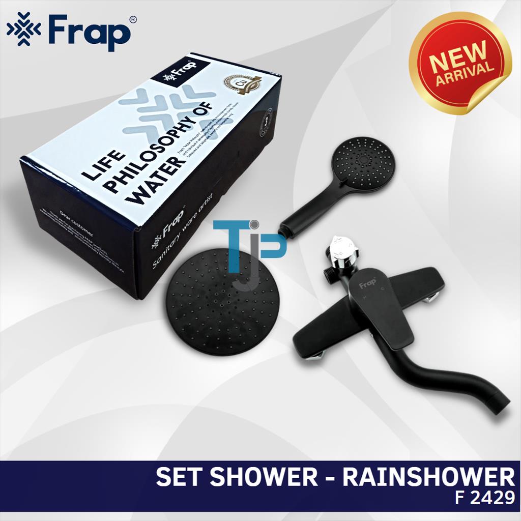 FRAP RAINSHOWER SET MIXER F2429 WARNA HITAM