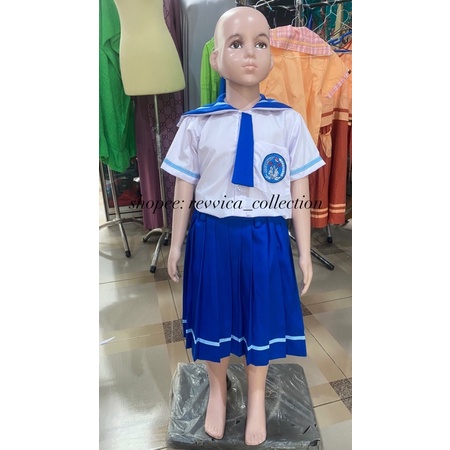 seragam sekolah tk biru putih murah