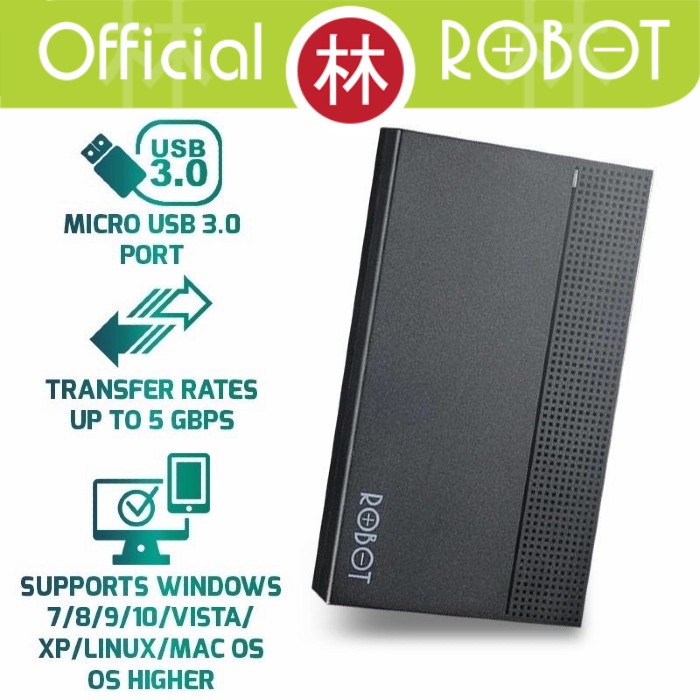 Dck Robot Rshd10 2.5 Inch Sata External Hard Drive Enclosure Usb 3.0