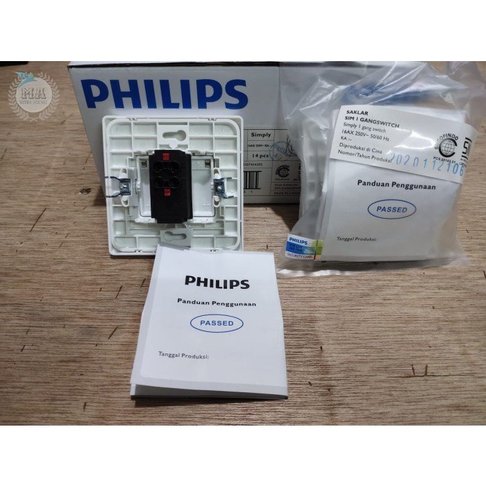 STEKER SAKLAR SIMPLY 1 GANG 1 WAY SWITCH PHILIPS SAKELAR ENGKEL 1G OLS SAKLAR 1 GANG ENGKEL HOTEL ESSENTIAL 1 WAY SWITCH PHILIPS