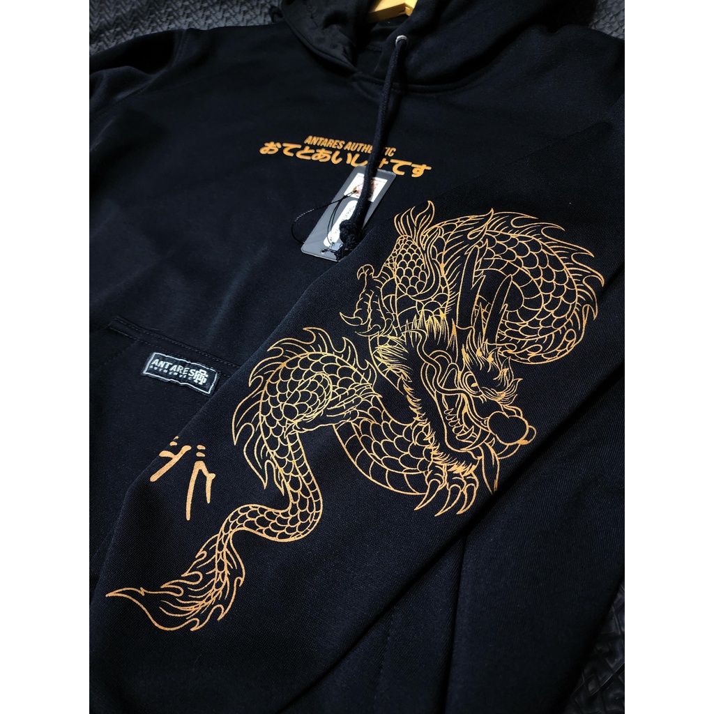 SWEATER HOODIE ANTARES AUTHENTIC-GOLD DRAGON