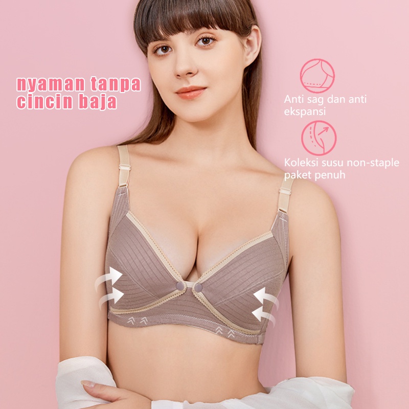 Bra Menyusui Busa Tanpa Kawat Maternity Bra IB jumbo BH menyusui kancing depan XY01