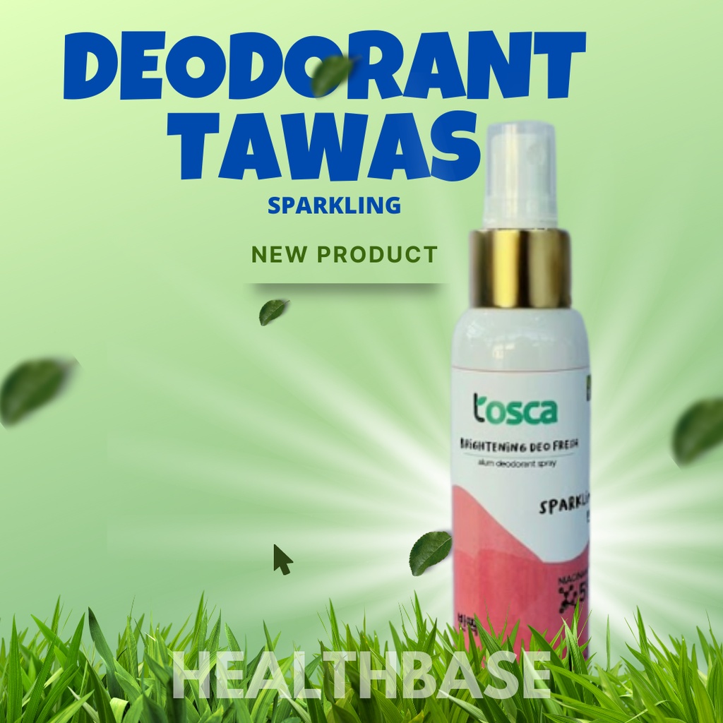 Deodoran Spray Tawas 100 ml Sparkling Cairan Ampuh Mencegah Penghilang Bau Ketiak dan Badan Non Alkohol Pencerah dan Pemutih Ketek Ampuh Dengah Harga Ekonomis