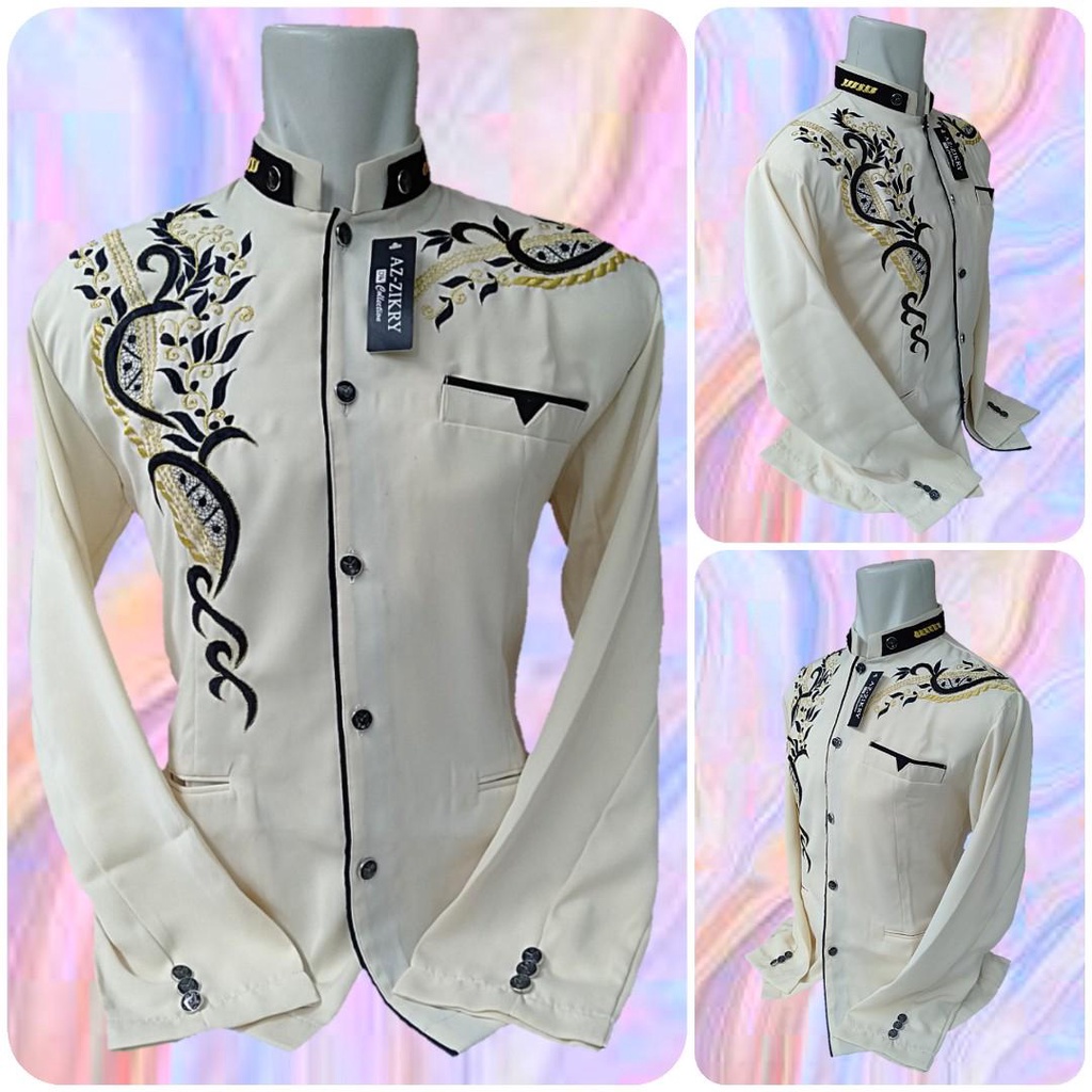 Jasko Atasan Anak TK SD SMP / Motif Bordir / Putih Bordir P17 Jasko Bordir Jasko Murah TERLARIS