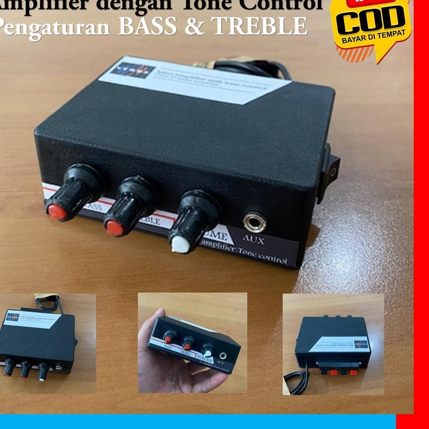 Super Populer Ampli mini 5v BLUETOOTH tone control volume bass treble bonus kabel aux