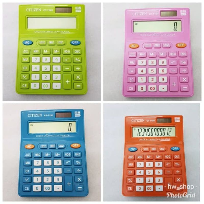 

Kalkulator / Calculator Citizen CT 719 / CT-719II Kalkulator 12 Digit Murah