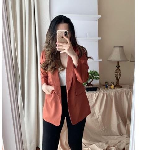 Depan1 LOVIND Korean Blazer Premium Import tebal adem 7503