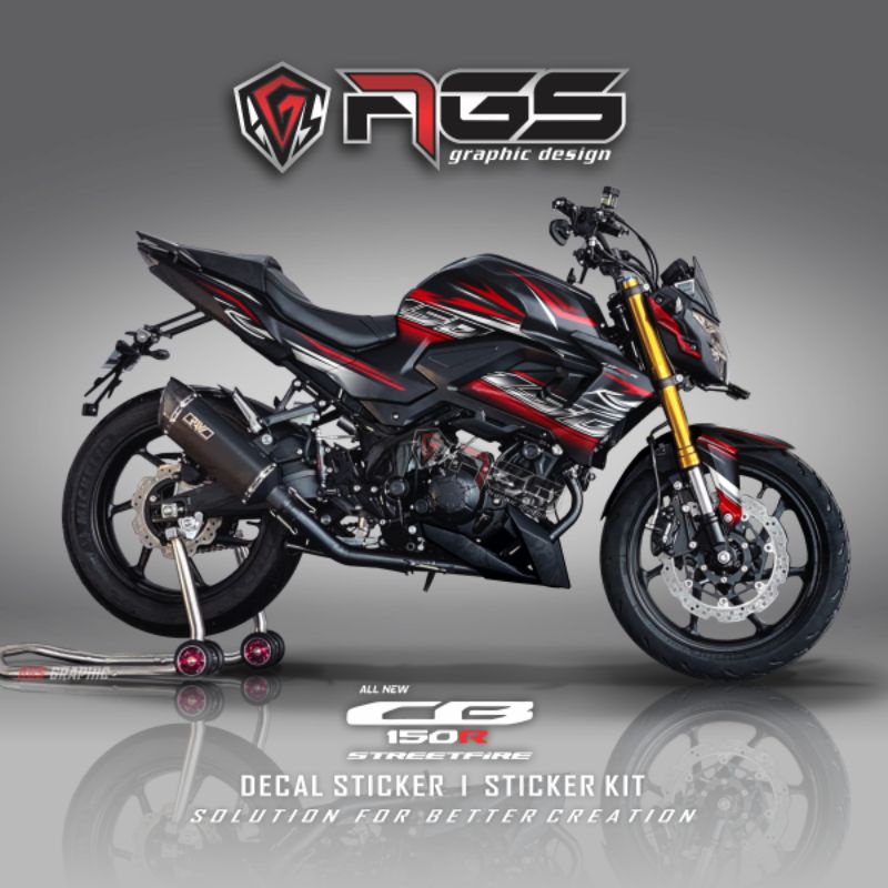 STICKER FULL BODY / DECAL CB150R V4 TRIBAL BRUSH / DECAL STICKER AGS GRAPHIC