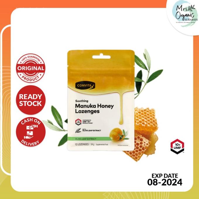 

Permen Comvita Manuka Honey Lozenges Olive Leaf, UMF 10+ 12 Loz HOT PROMO