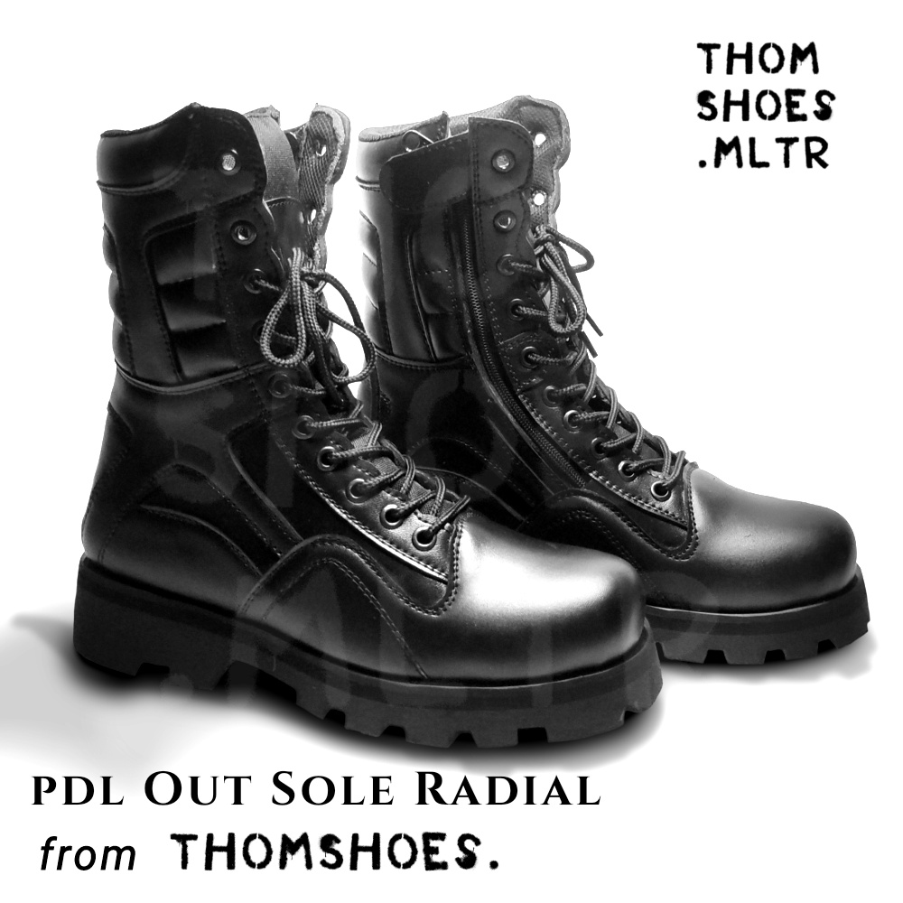 SEPATU PDL OUTSOLE RADIAL UNTUK TNI, POLRI, POL PP, SECRITY //ThomShoes.mltr