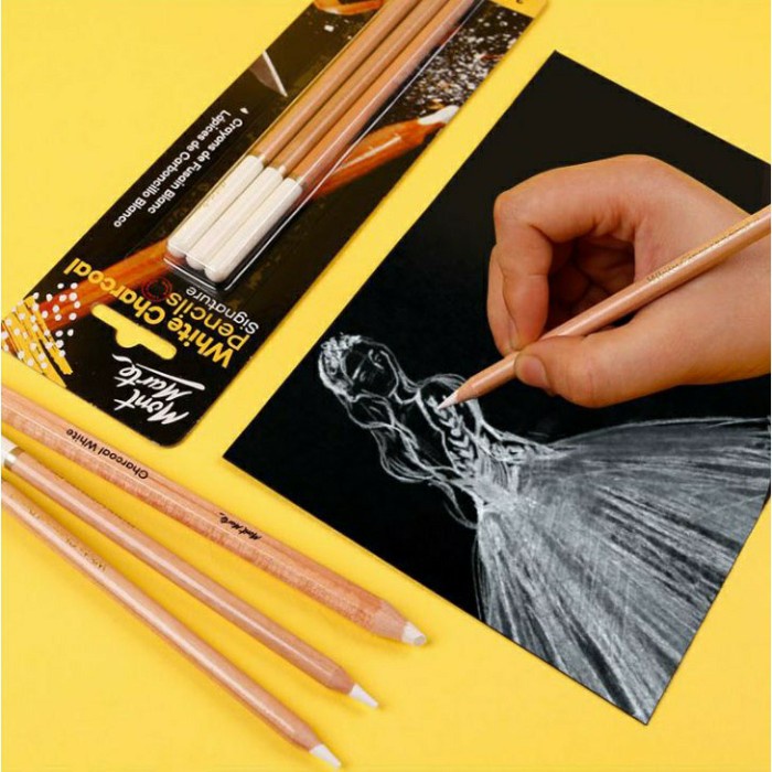 

Charcoal Mont Marte Siganture White Charcoal Pencils 3Pcs