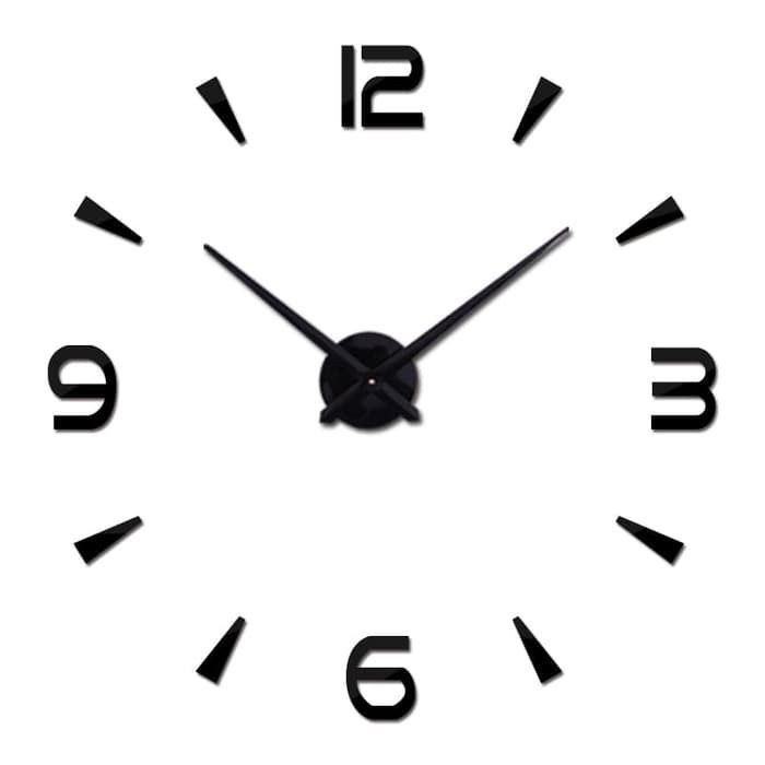 JAM DINDING TEMPEL DIY ANALOG 3D GIANT MODERN CLOCK 3 VARIAN JAM TEMBOK TEMPEL WHITE_CELL