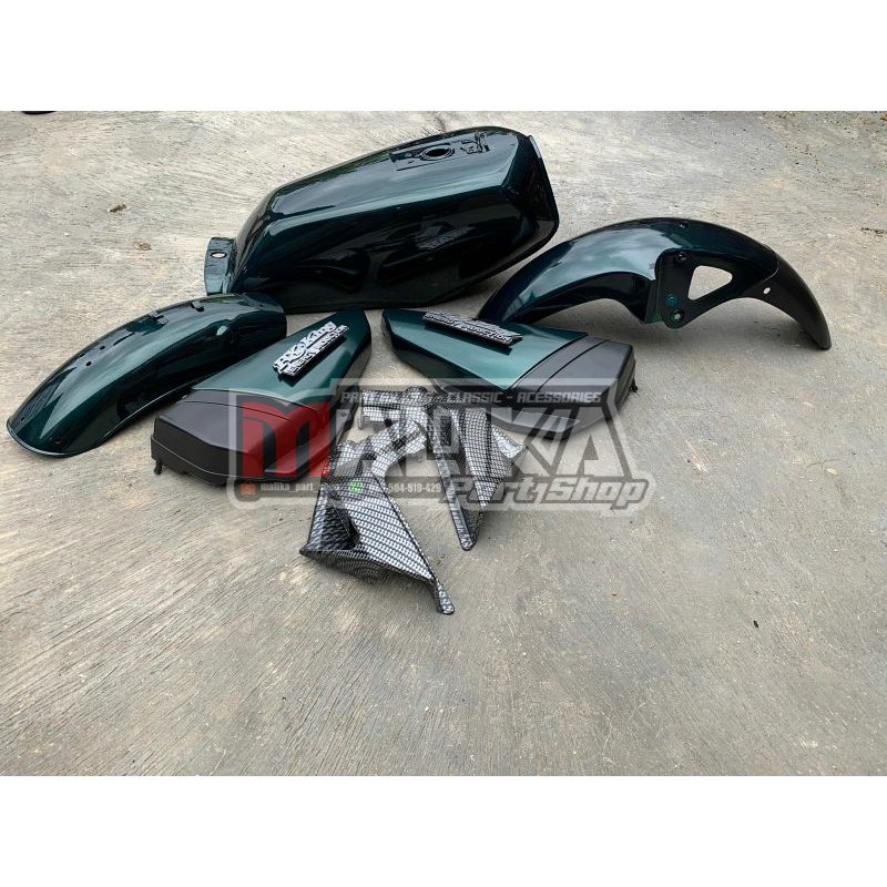 Best Seller Body full set RX KING tahun 2002 hijau botol pnp RX SPESIAL