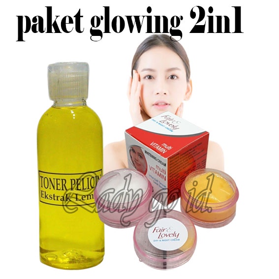 Toner Pelicin Ekstrak Lemon 60ML Plus Cream Fair &amp; Lovely