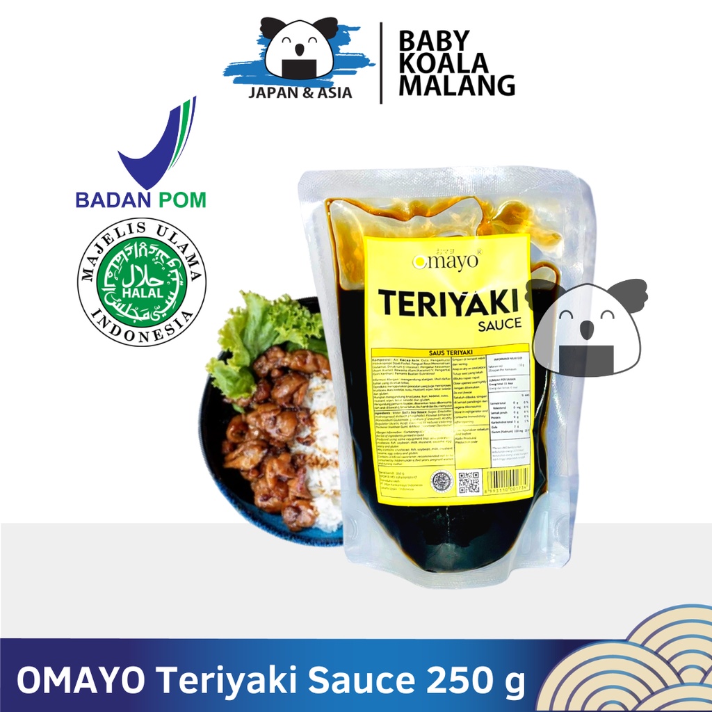 

OMAYO Teriyaki Sauce 250 g Halal | Saus Teriyakai Ala Jepang---