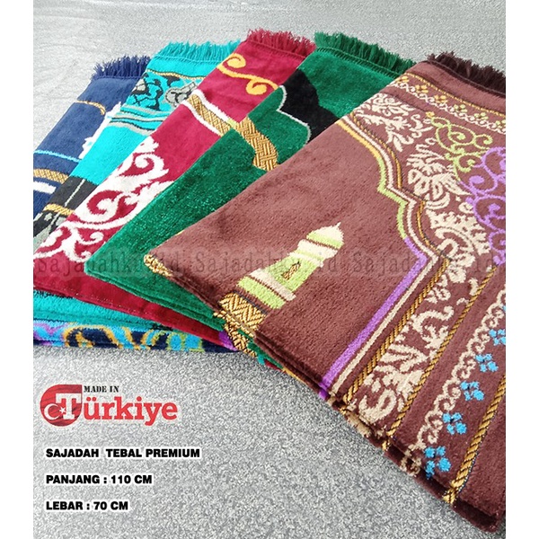 Sajadah Sajadah Premium Turki Tebal Jumbo SJKU22 - Random Warna(N3F7) Sajadah Wangi Jumbo Sajadah Wa