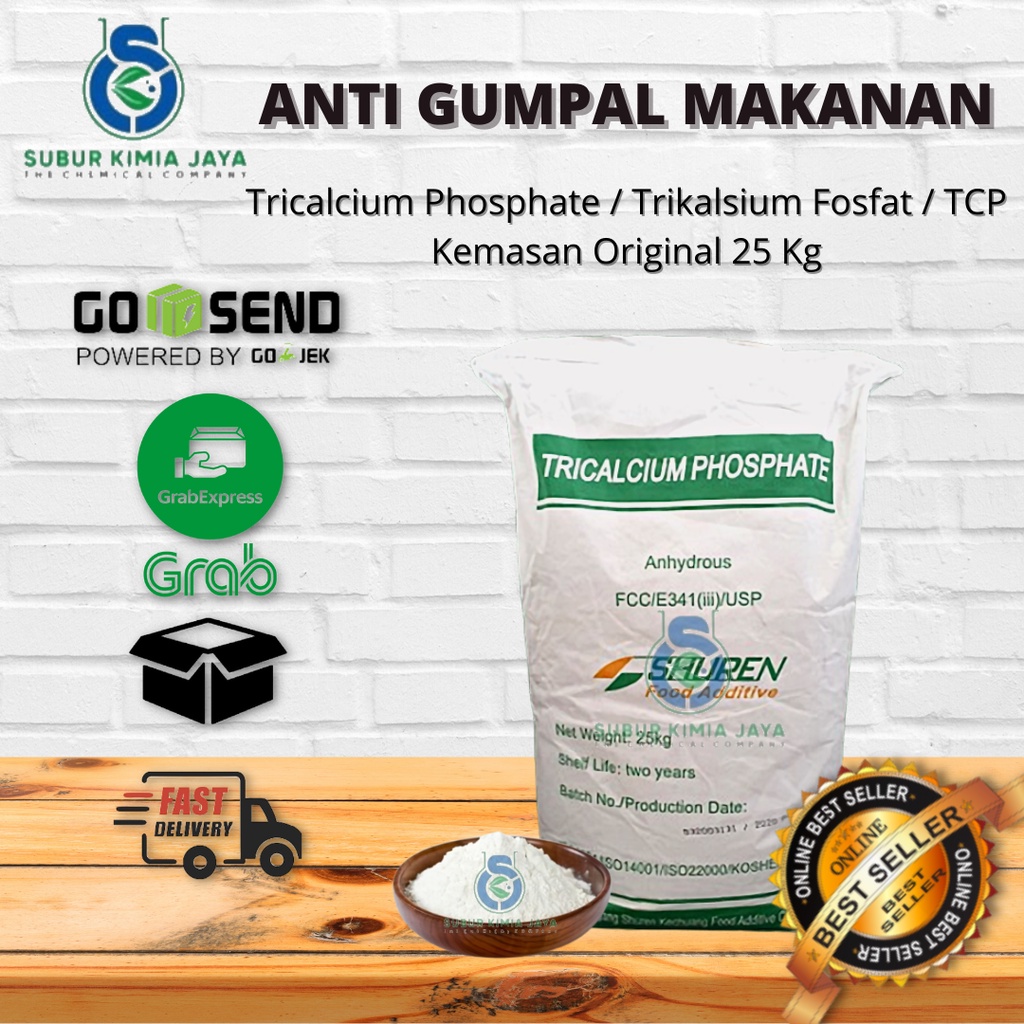 

Tricalcium Phosphate / TCP / Anti Kempal 25 Kg Khusus Kurir Instant