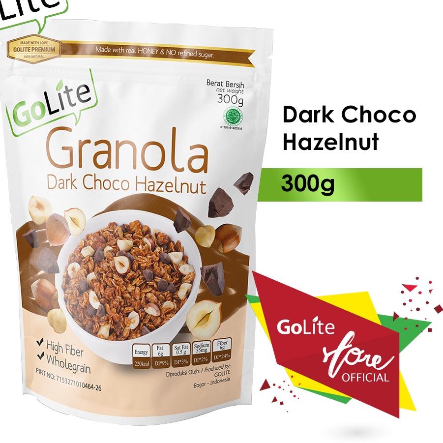 

Terbaru⭐-Granola GoLite Dark Choco Hazelnut Toasted Muesli 300g