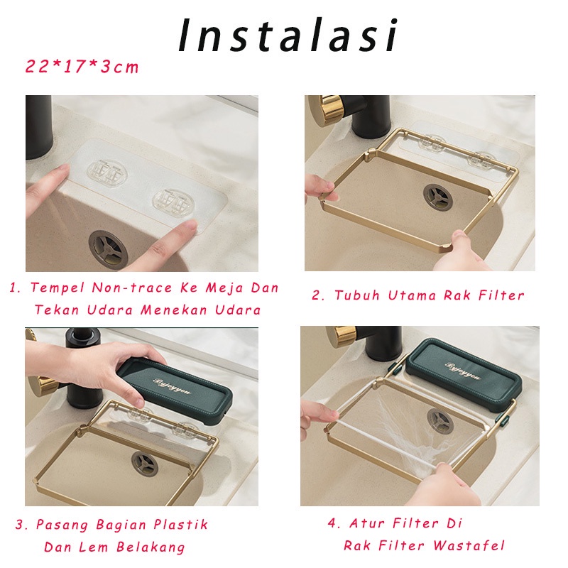 【COD】Sink Filter Rack Rak Sink Filter Wastafel Lipat Jaring Filter 100PCS Wastafel Dapur Saringan