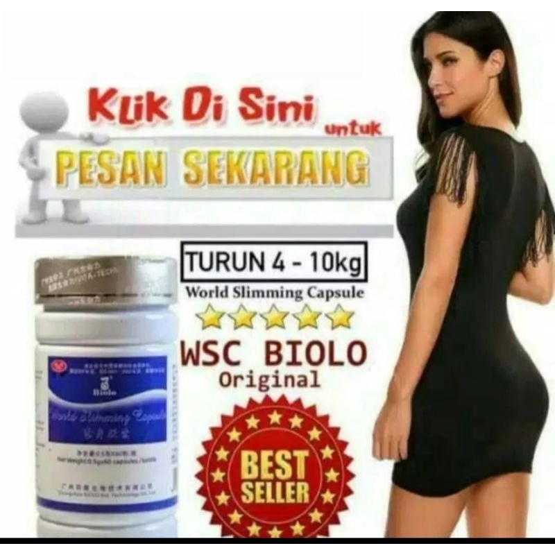 OBAT PELANGSING BIOLO WSC SLIMMING ORIGINAL/ WSC BIOLO PELANGSING AMPUH / OBAT DIET WSC BIOLO