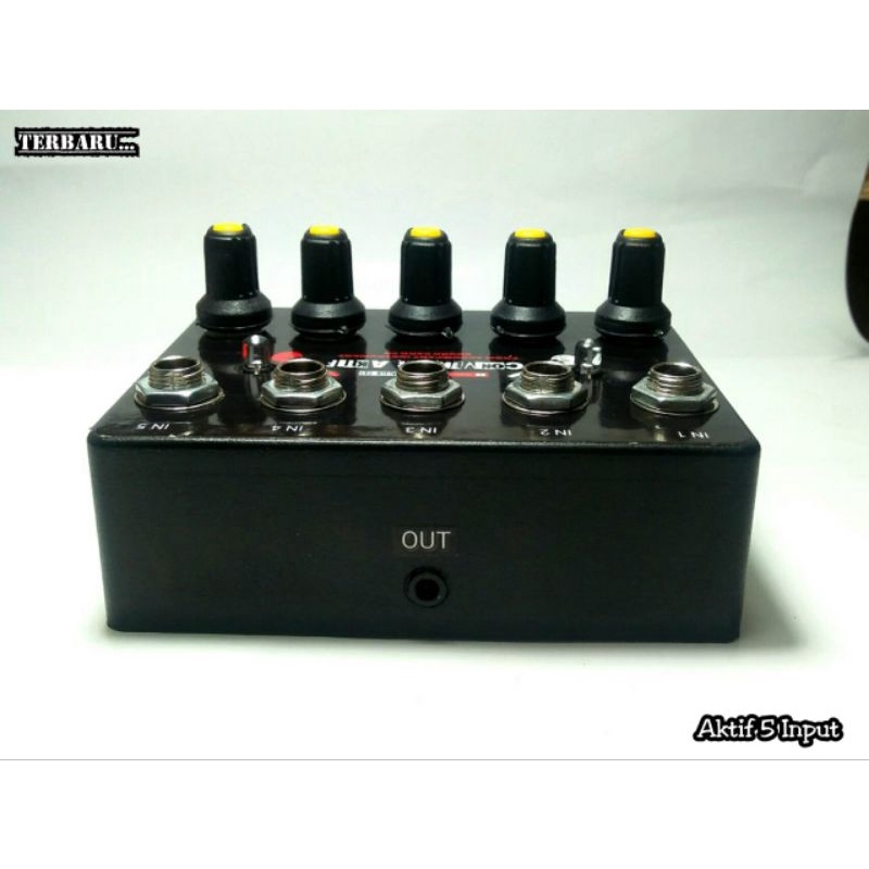 Converter Aktif 5 Input (Solusi Suara Gitar Pelan Saat Pakai Converter Pasif)