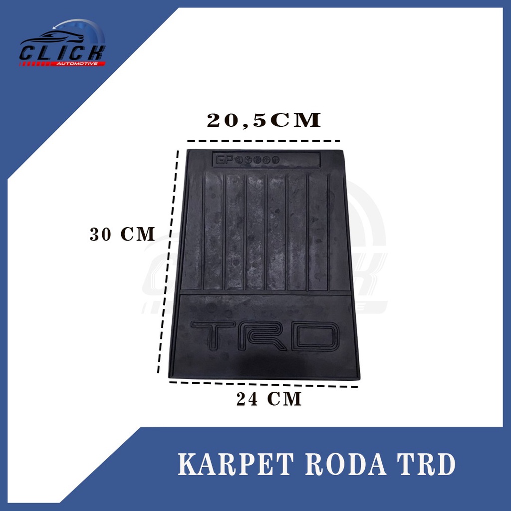 Karpet Karet Roda Belakang Polos Universal MODEL TRD