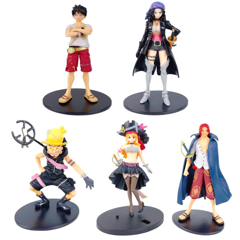 Figure One piece Monkey D Luffy Niko Robin Grand Line Shnaks Usop Miniatur Pajangan Topper