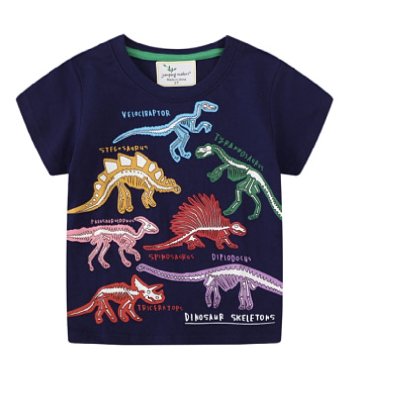babyfit baju kaos t-shirt ramadhan glow in the dark dinosaurus premium cotton combed import ydm-0404r