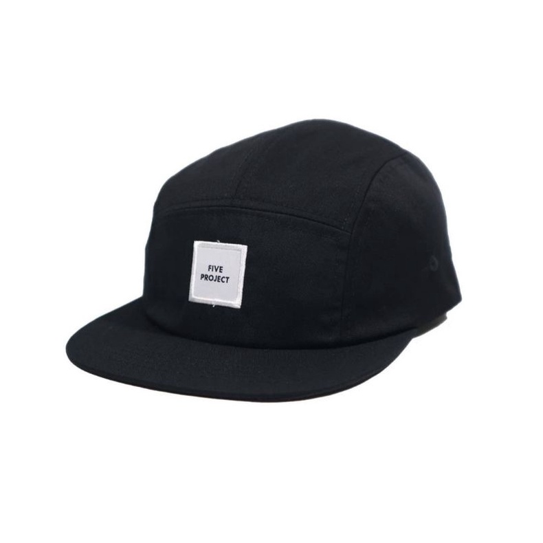 Five Project Five Panel Hat Woven Black