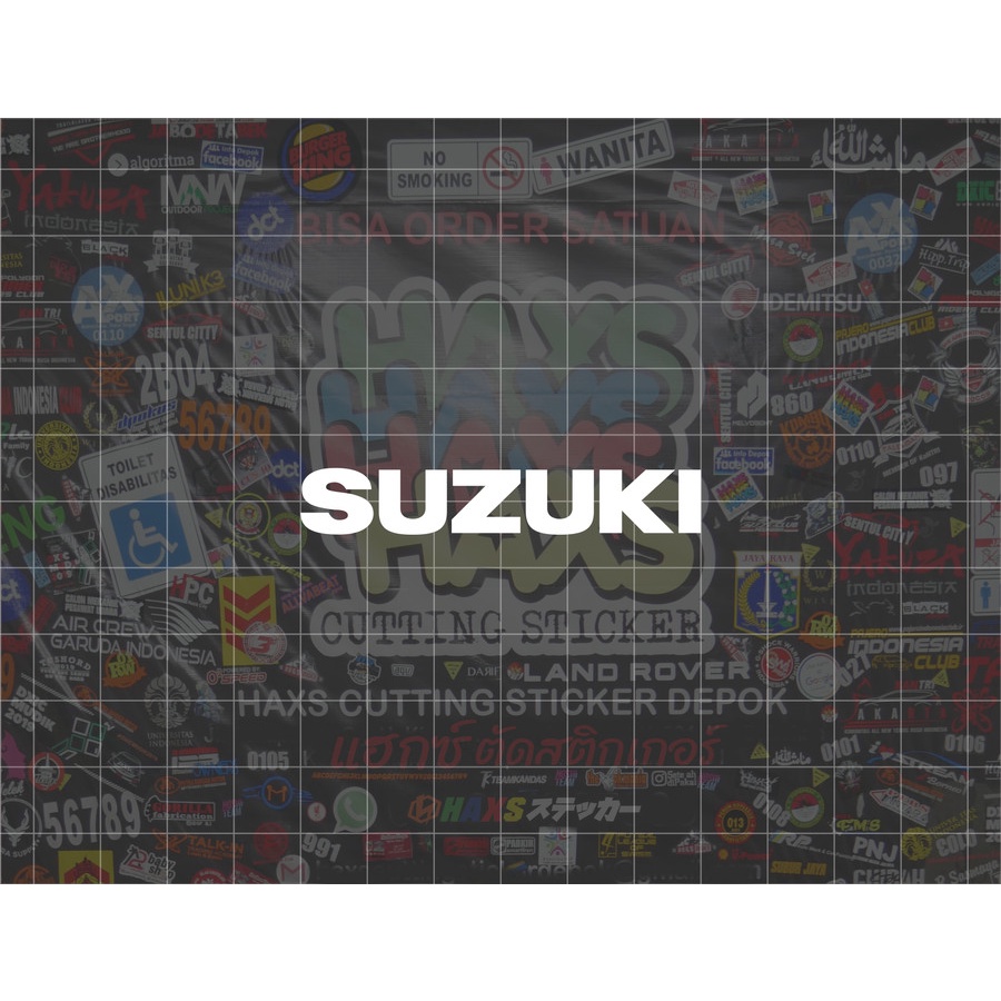 Cutting Sticker Tulisan Suzuki Ukuran 6 Cm Untuk Motor Mobil