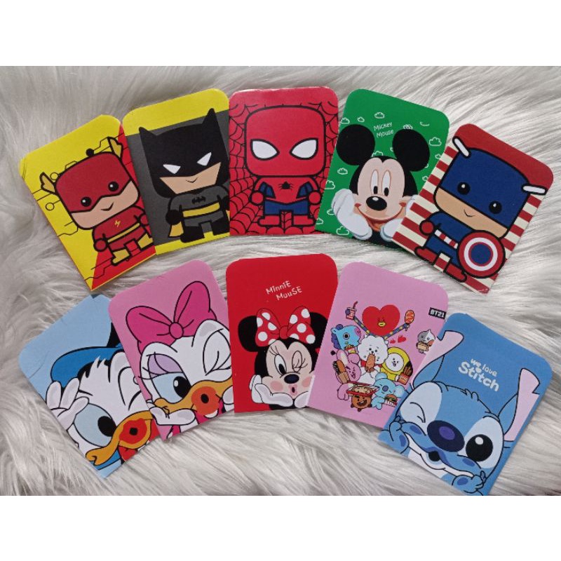 

[ isi 10 lembar ] Amplop Lebaran Medium MOTIF KARAKTER SERI 1