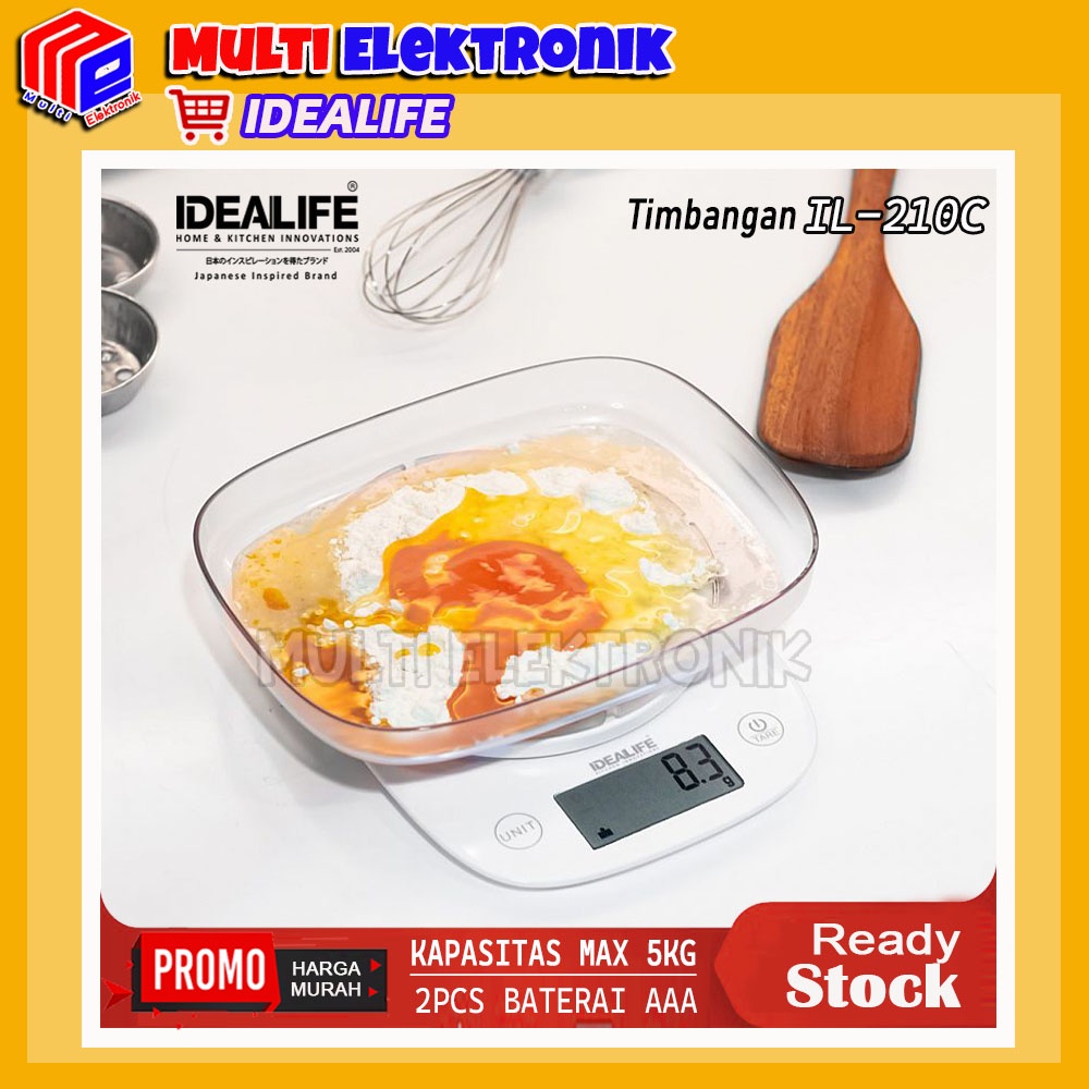 Idealife Timbangan Digital / Digital Kitchen Scale IL–210C