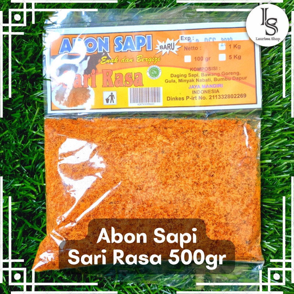 

Abon Sapi Cap Sari Rasa 500 gram - Abon Sapi Enak, Abon Sapi Terenak, Abon Sapi 500 gram, Abon Sapi setengah kilo, Abon Sapi Rencengan