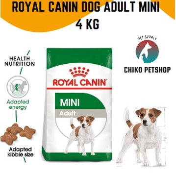 Royal canin anjing adult mini 4kg | makanan anjing 4 kg