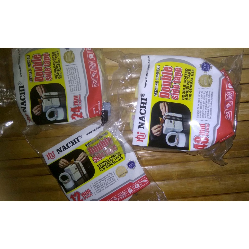 

Double Side Tape Nachi 12, 24, dan 48 mm Double Tape Nachi Setengah Inchi