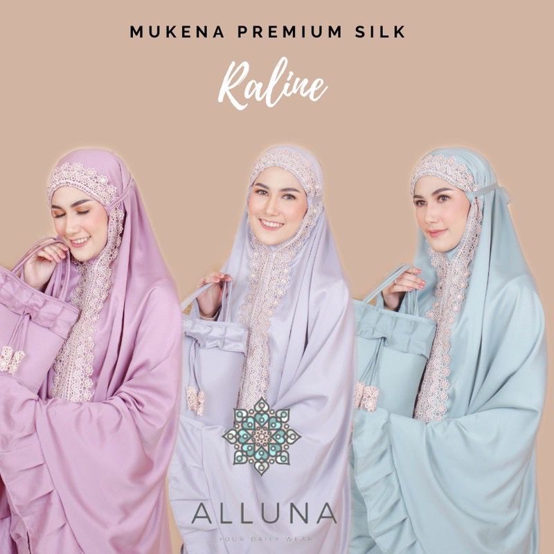 Mukena Alluna Silk | Mukena Travelling | Free Bag