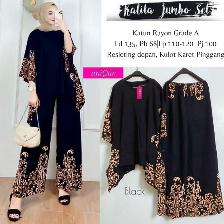 ☐ KALITA SET WAKA ORI PREMIUM SETELAN RAYON WAKAWAKA ONE SET JUMBO ㅘ