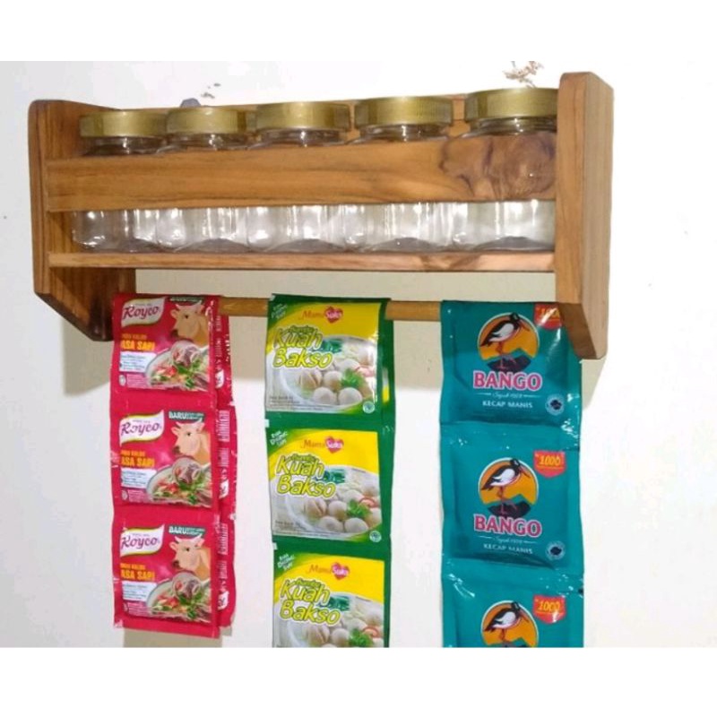 RAK BUMBU DAPUR TEMPEL/RAK GANTUNG/RAK TOPLES