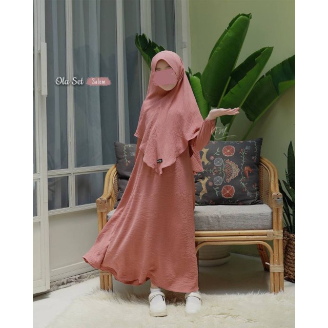 Ola Gamis set Kids KFM | Ola Gamis Anak KFM kids S