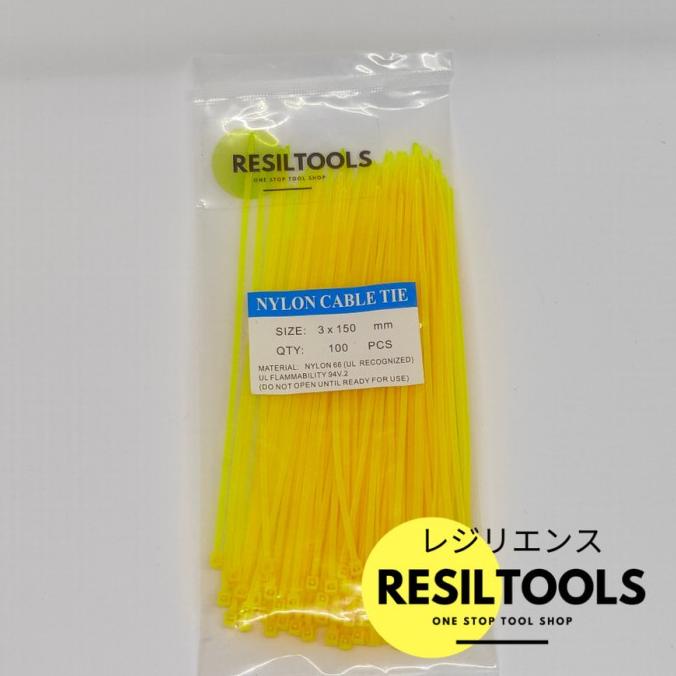 

PER 10 Pcs Kabel Tis 15 cm Kuning Pengikat Plat Pagar Tali Ties Cable citrab44 Berkualitas