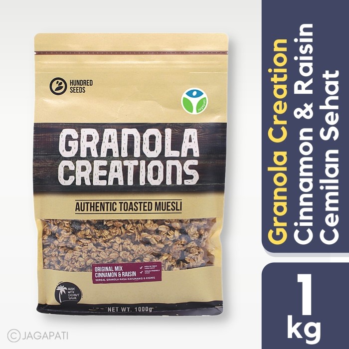 

[BISA COD] Granola Creation-Cinnamon Raisin Original Mix 1 kg