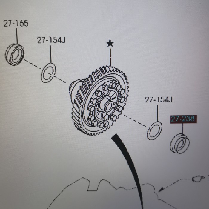 Seal Oil Transmisi Seal As Roda Dalam Kiri Mazda Cx7 Cx9 AW10-27-238