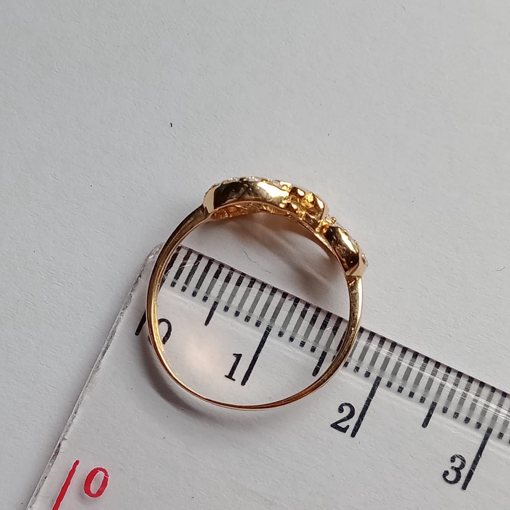 Cincin emas 17k - 1.65 gr kadar 750 - 4101